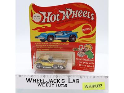 Open Fire GOLD/YELLOW Hot Wheels Redline 1971 Vintage SEALED NEW UNPUNCHED
