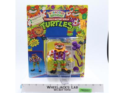 Crazy Clownin' Mike Bodacious Birthday TMNT 1992 Playmates NEW MOSC SEALED
