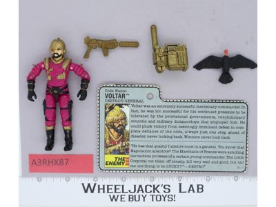 Voltar V1 100% Complete G.I. Joe 1988 Hasbro Vintage Action Figure