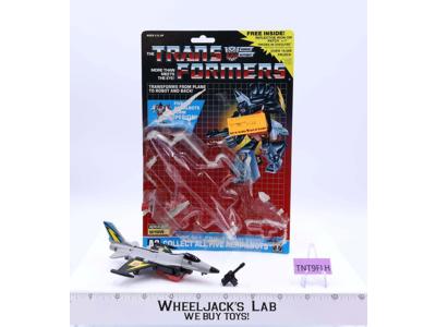 Skydive 100% Complete W/CARDBACK & BUBBLE 1986 G1 Transformers Vintage