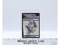 Bombshell Action Figure Instruction Manual Booklet 1985 Hasbro G1 Transformers