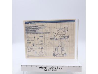 Destro's Anti-Gravity Pod 1988 ORIGINAL Instructions Blueprints G.I. Joe