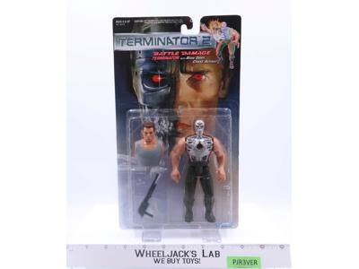 Battle Damage Terminator 2 1991 Kenner Vintage Action Figure NEW MOSC Sealed