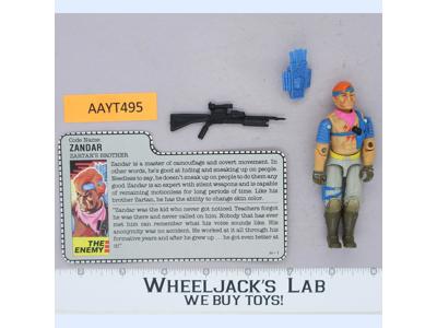 Zandar V1 100% Complete G.I. Joe 1986 Hasbro Vintage Action Figure