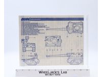 Cobra Maggot 1987 ORIGINAL Instructions Blueprints G.I. Joe Hasbro Action Figure