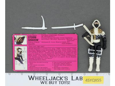 Storm Shadow V3 100% Complete G.I. Joe 1992 Hasbro Vintage Action Figure