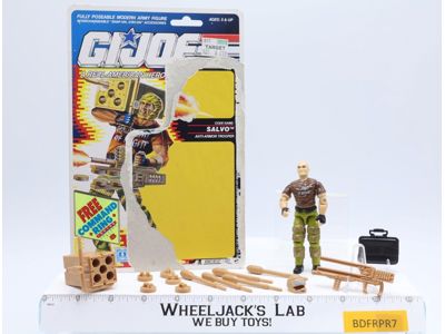 Salvo V1 100% Complete 34 Cardback 1990 G.I. Joe Hasbro Vintage Action Figure