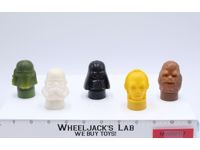 Lot of 5 Empty Candy Dispensers Star Wars ESB Vintage Vader C-3po Boba Fett