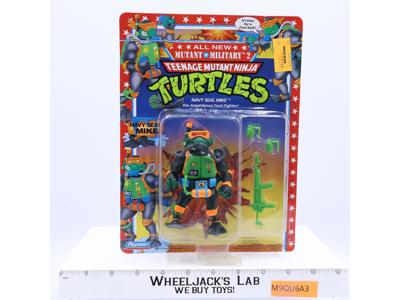 Mutant Military Navy Seal Mike TMNT 1992 Playmates MOSC UNPUNCHED