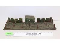 Barbed Wire Fence Wall Bunker Wood Elastolin Toy Soldier WWI Germany Diorama