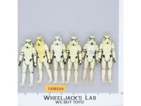 Lot of 6 Star Wars Imperial Stormtroopers 1980s Kenner Vintage Action Figures