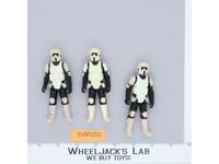 Lot of 3 Star Wars Biker Scouts 1970s-1980s Kenner Vintage Action Figures