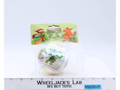 Satin Christmas Ball Ornament Teenage Mutant Ninja Turtle TMNT 1990 Mirage