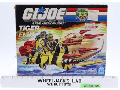 Tiger Fish 100% Complete GI Joe Tiger Force 1988 Hasbro Action Figure NEW MIB