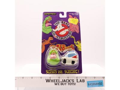 Slimer Ecto-1 Spitballs The Real Ghostbusters 1986 Entertech Vintage NEW SEALED
