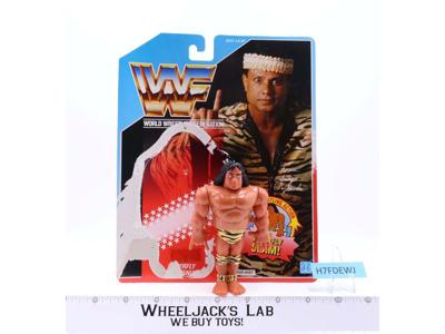 Superfly Jimmy Snuka Complete W/Card WWF Wrestling 1990 Hasbro Action Figure