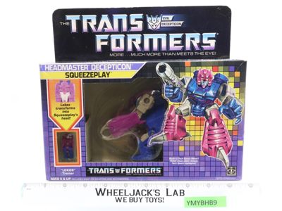 Headmaster Squeezeplay 1988 G1 Transformers Hasbro Vintage Figure MISB