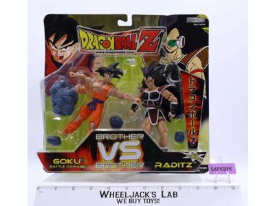Goku vs Raditz Brother vs Brother Dragon Ball Z 2003 Jakks Pacific NEW MOSC