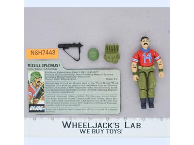Bazooka V1 100% Complete G.I. Joe 1985 Hasbro Vintage Action Figure