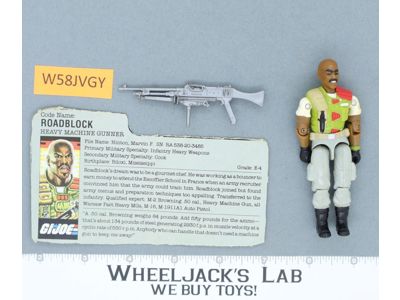 Roadblock V2 100% Complete G.I. Joe 1986 Hasbro Vintage Action Figure