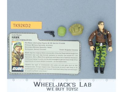 Hawk V2 100% Complete G.I. Joe 1986 Hasbro Vintage Action Figure