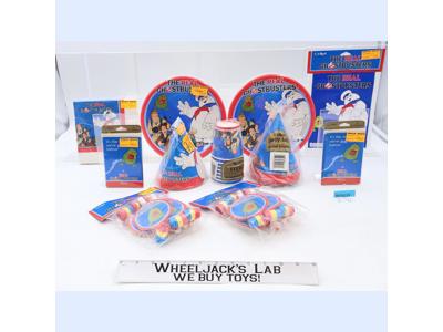 Lot of The Real Ghostbusters Party Supplies 1986 C.A. Reed Inc NEW SEALED