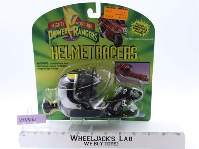 Black Ranger Helmet Racers Mighty Morphin Power Rangers 1994 Marchon NEW SEALED