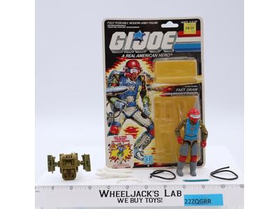 Fast Draw 100% Complete W/Cardback & Bubble V1 GI Joe Hasbro 1987 Vintage