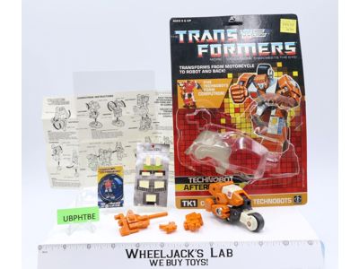 Afterburner 100% Complete W/CARDBACK & BUBBLE 1987 Vintage G1 Transformers