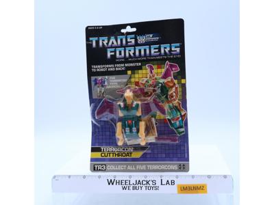 Cutthroat 100% Complete W/CARDBACK & BUBBLE 1987 G1 Transformers Action Figure