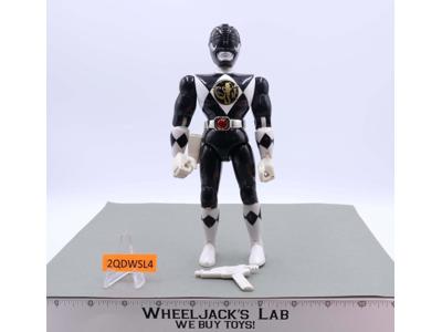 Auto Morphin Zack Black Ranger Power Rangers 1993 Bandai Vintage w/ Weapon