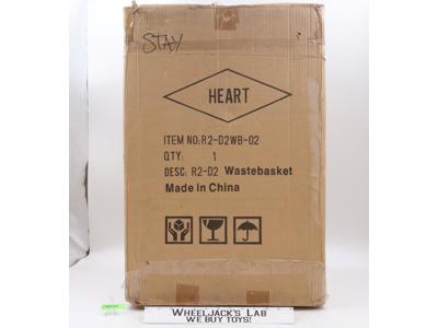 R2-D2 Wastebasket W/ Mailer Box Star wars 2006 Heart Art Collection NEW SEALED