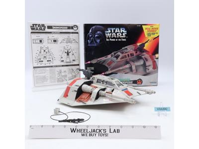 Snowspeeder 100% Complete W/Box Star Wars POTF 1996 Hasbro Action Figure Vehicle
