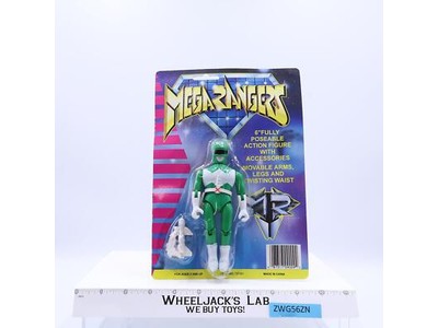 Green Ranger Mega Rangers MR 6" Fully Poseable Moveable Bootleg MOSC w/Cardback