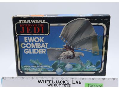 Ewok Combat Glider Complete W/Box Star Wars 1984 Kenner Action Figure Vehicle