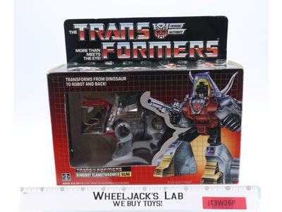 Slag 100% Complete W/BOX & INSERT MIB UNUSED STICKERS 1985 G1 Transformers