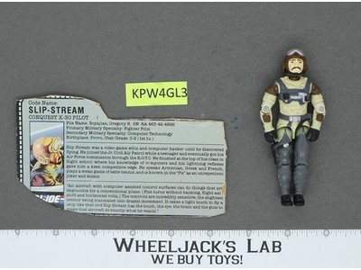 Slip-Stream V1 100% Complete G.I. Joe 1986 Hasbro Vintage Action Figure
