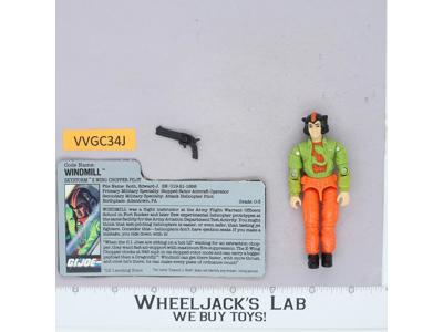 Windmill V1 100% Complete G.I. Joe 1988 Hasbro Vintage Action Figure