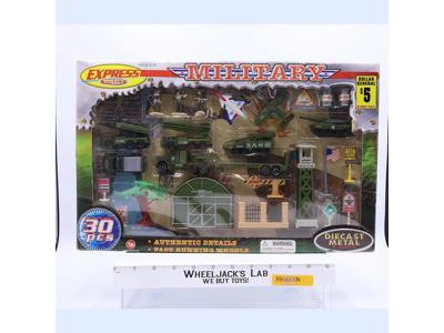 30Pc Military Playset Die-Cast & Plastic Express Wheels 2002 Suntoys NEW SEALED