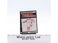 Punch Double Spy Instruction Manual Booklet 1986 Vintage Hasbro G1 Transformers