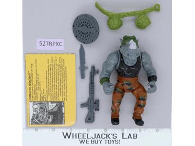 Rocksteady HARD HEAD 100% Complete Teenage Mutant Ninja Turtles 1988 Playmates