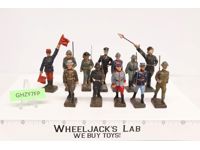 (12) German Soldiers 2.75" to 3" Elastolin Lineol Toy Figures Vintage