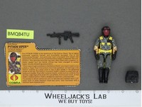 Python Viper V2 100% Complete G.I. Joe 1989 Hasbro Vintage Action Figure
