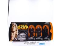 Anakin to Dark Vader 3 Pack Star Wars Evolutions 2008 Hasbro NEW SEALED
