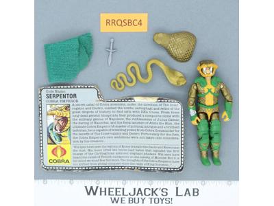 Serpentor V1 100% Complete G.I. Joe 1986 Hasbro Vintage Action Figure