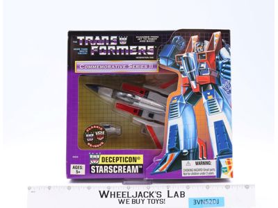 Starscream Transformers Commemorative Series II 2002 Hasbro Figure MIB NEW