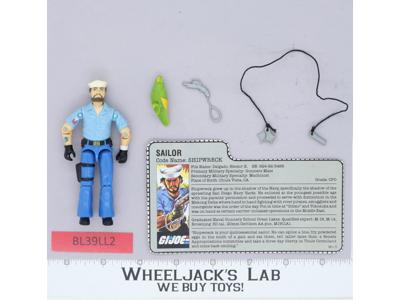 Shipwreck V1 100% Complete G.I. Joe 1985 Hasbro Vintage Action Figure