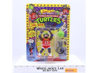 Slam Dunkin' Don Teenage Mutant Ninja Turtle Sewer Sports Playmates MOSC