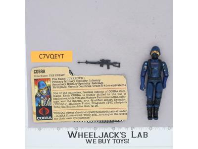 Cobra V1.5 Swivel Arms 100% Complete G.I. Joe 1983 Hasbro Vintage Action Figure