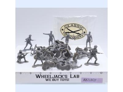 Lot of 25 Gray French Infantrymen WWII 1/32 Scale CTS Toy Soldiers Figures